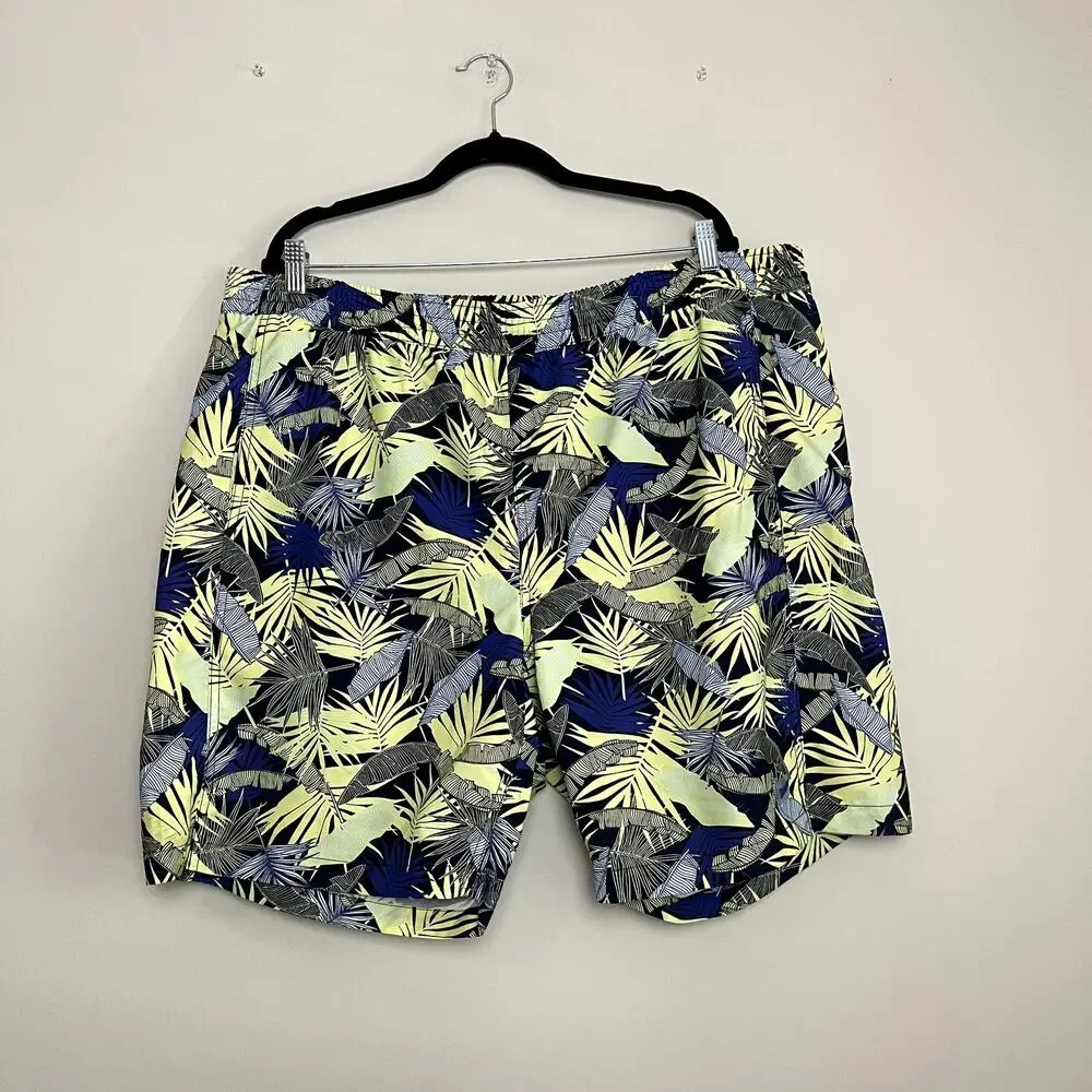 Duluth‎ Mens Lined Mesh Palm Pull On Ruched Waist Swim trunks Sz 2XL